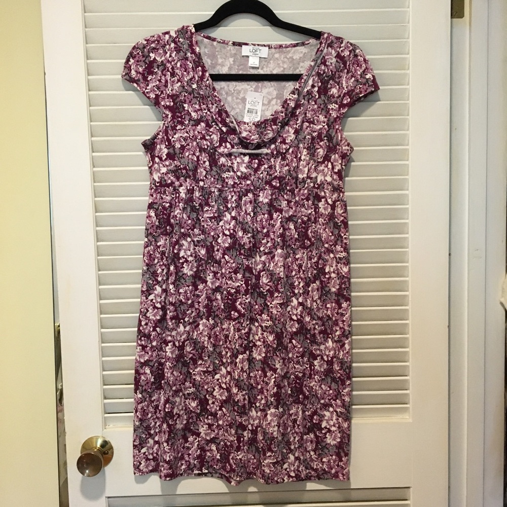 LOFT cap sleeve floral dress NWT size SP